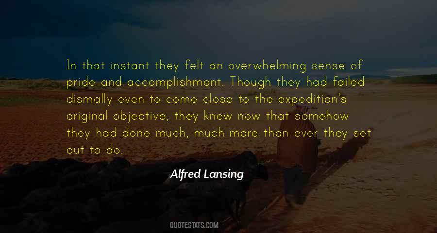 Alfred Lansing Quotes #1390052