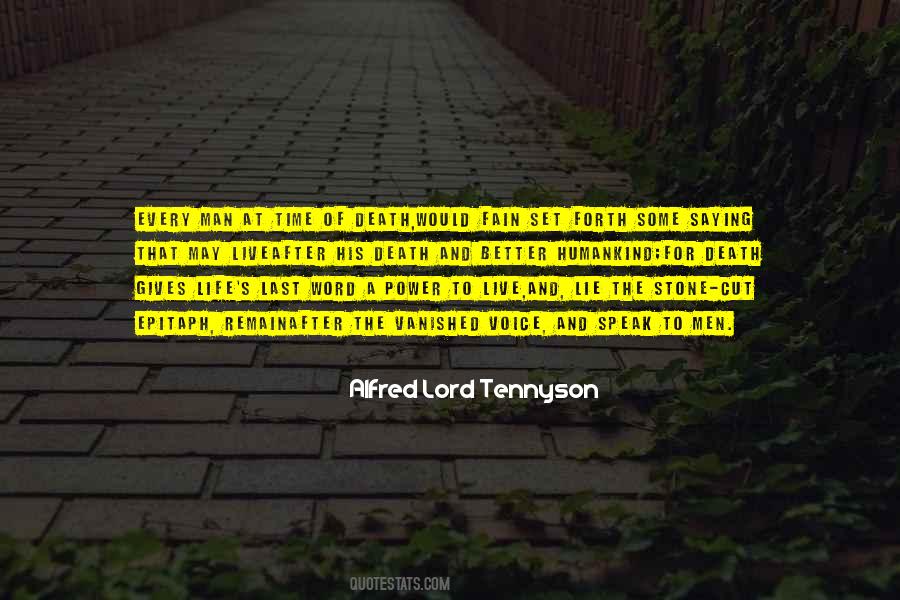 Alfred Lord Tennyson Quotes #497445