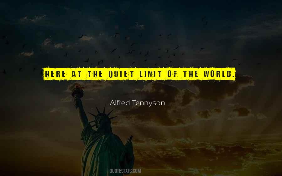 Alfred Tennyson Quotes #890504