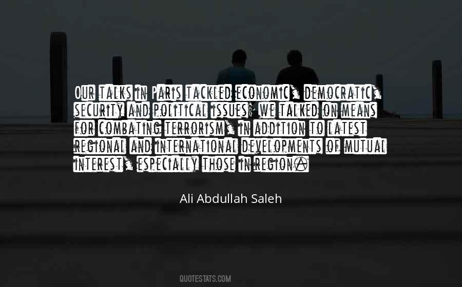Ali Abdullah Saleh Quotes #1115958
