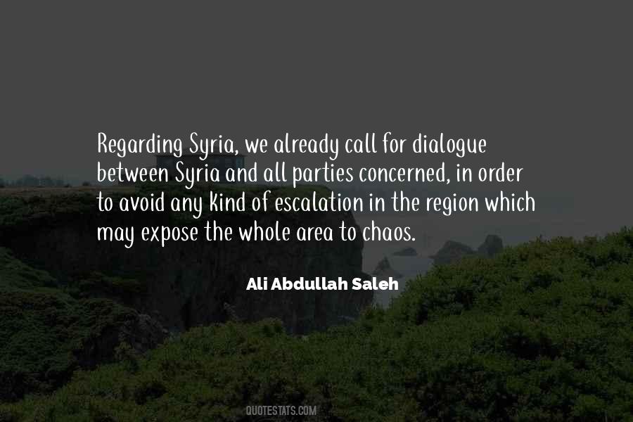 Ali Abdullah Saleh Quotes #1719378