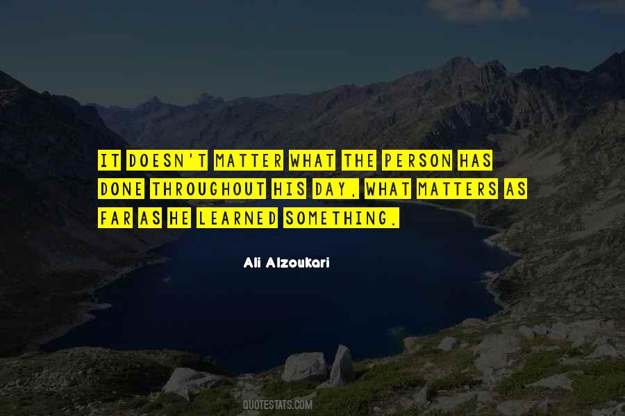 Ali Alzoukari Quotes #824696