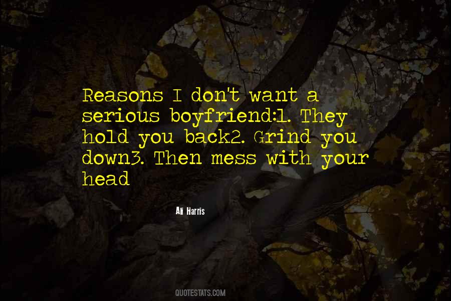 Ali Harris Quotes #1559037