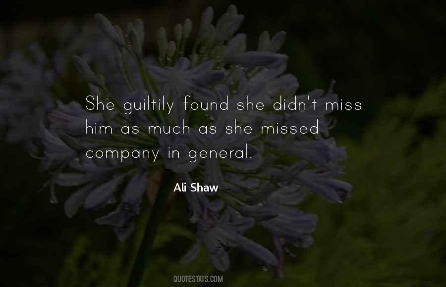 Ali Shaw Quotes #828556