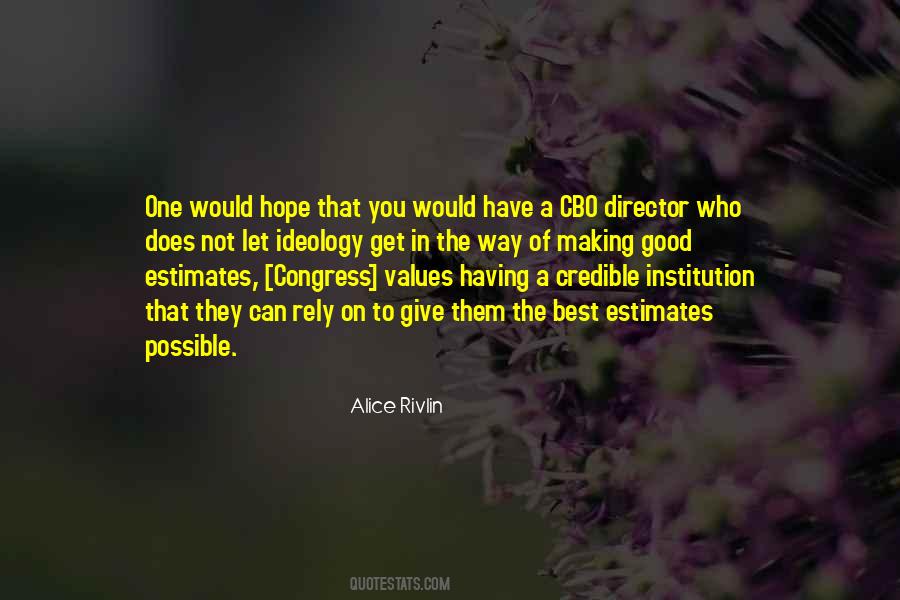 Alice Rivlin Quotes #929950