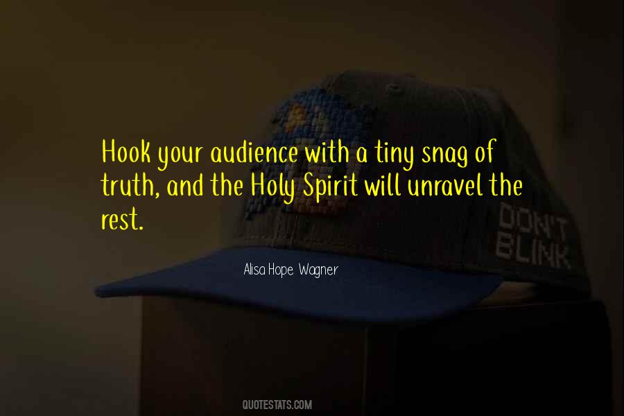 Alisa Hope Wagner Quotes #413554