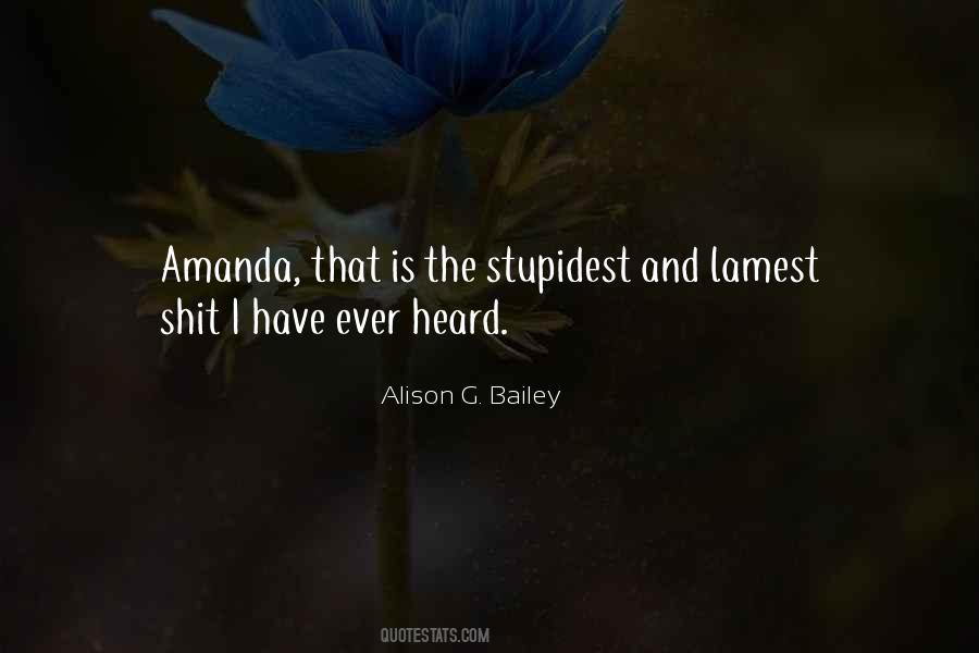 Alison G. Bailey Quotes #1354815