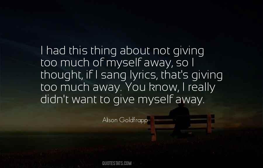 Alison Goldfrapp Quotes #222605
