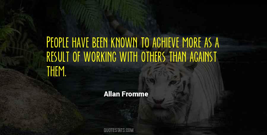 Allan Fromme Quotes #1547856