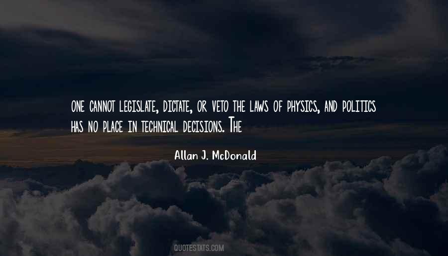 Allan J. McDonald Quotes #928049