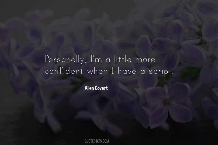 Allen Covert Quotes #437488