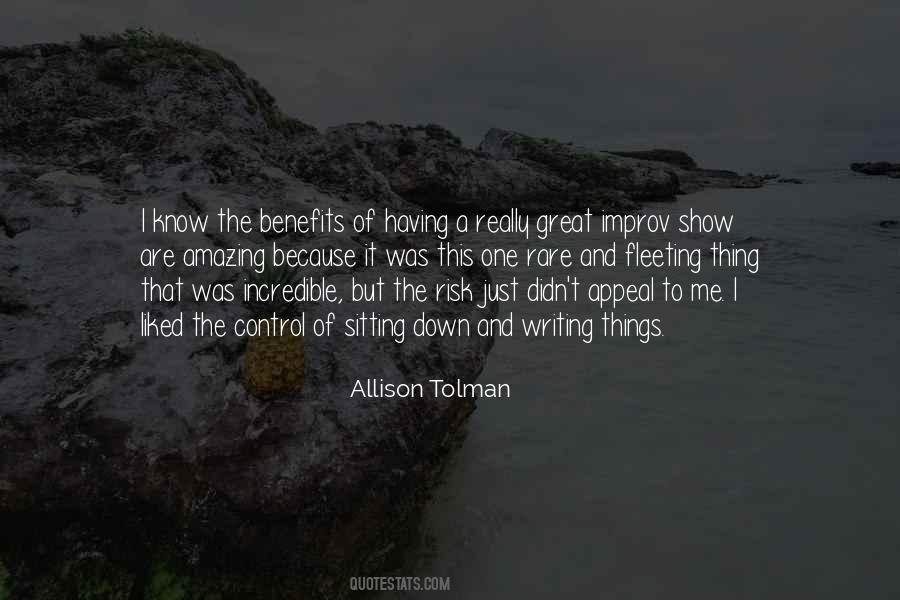 Allison Tolman Quotes #998136