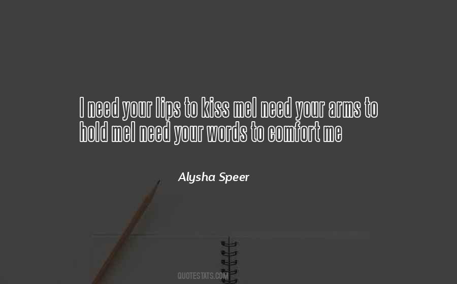 Alysha Speer Quotes #1561194