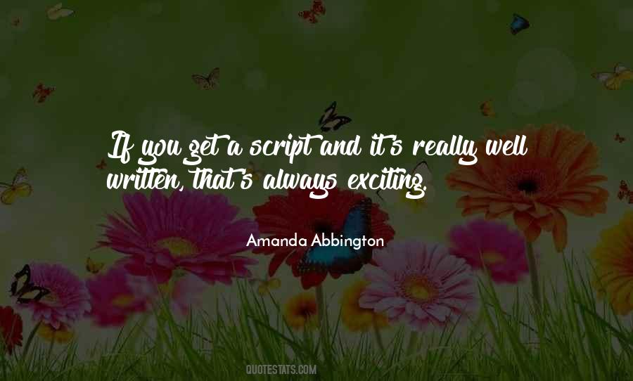 Amanda Abbington Quotes #463975