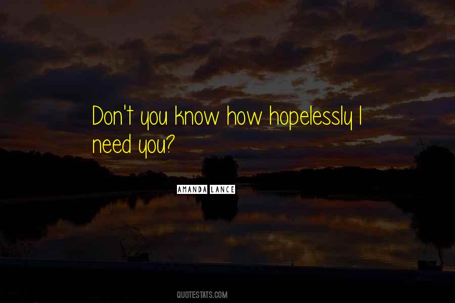 Amanda Lance Quotes #209183
