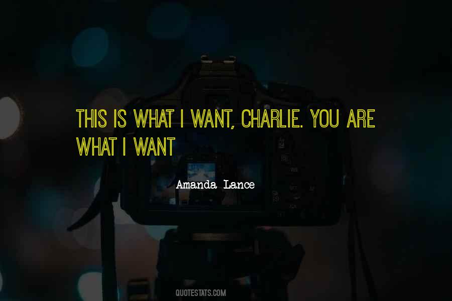 Amanda Lance Quotes #568259