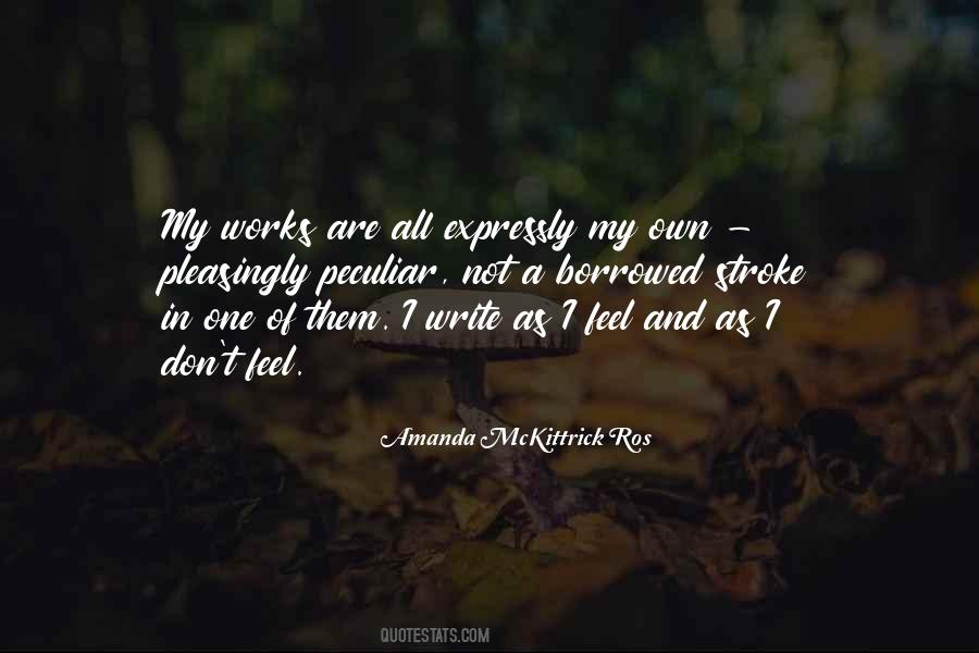 Amanda McKittrick Ros Quotes #382140