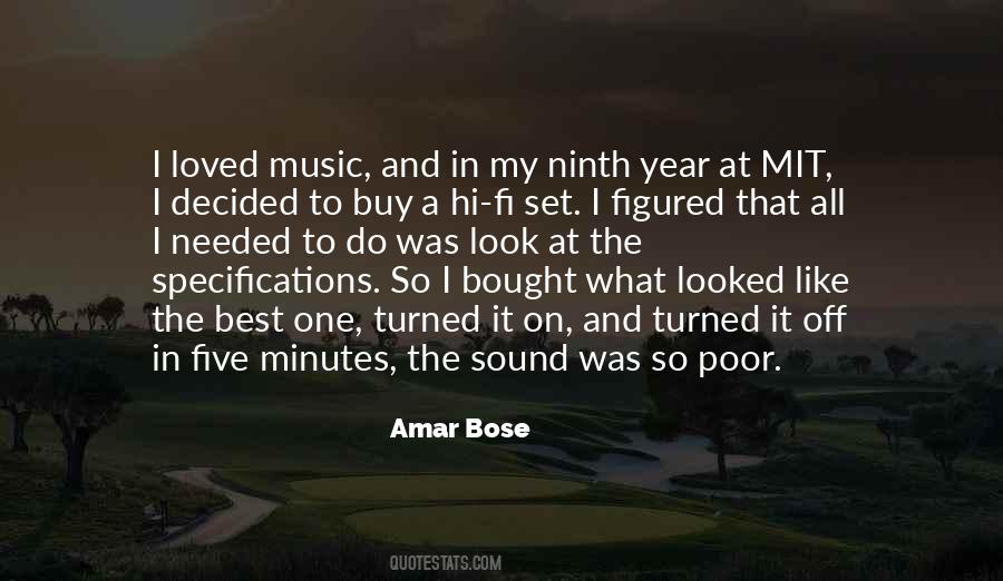 Amar Bose Quotes #1270999