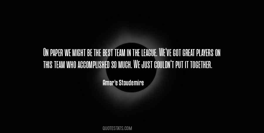 Amar'e Stoudemire Quotes #1232388