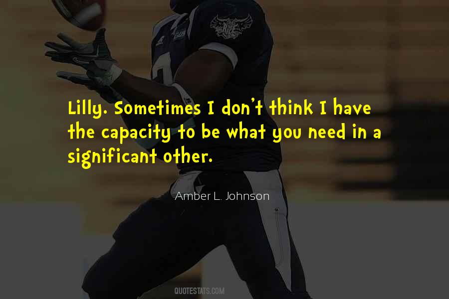 Amber L. Johnson Quotes #1797438
