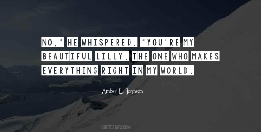 Amber L. Johnson Quotes #779083