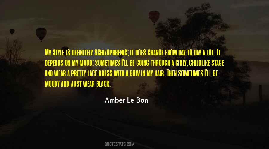 Amber Le Bon Quotes #903611