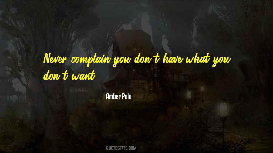 Amber Polo Quotes #1116806