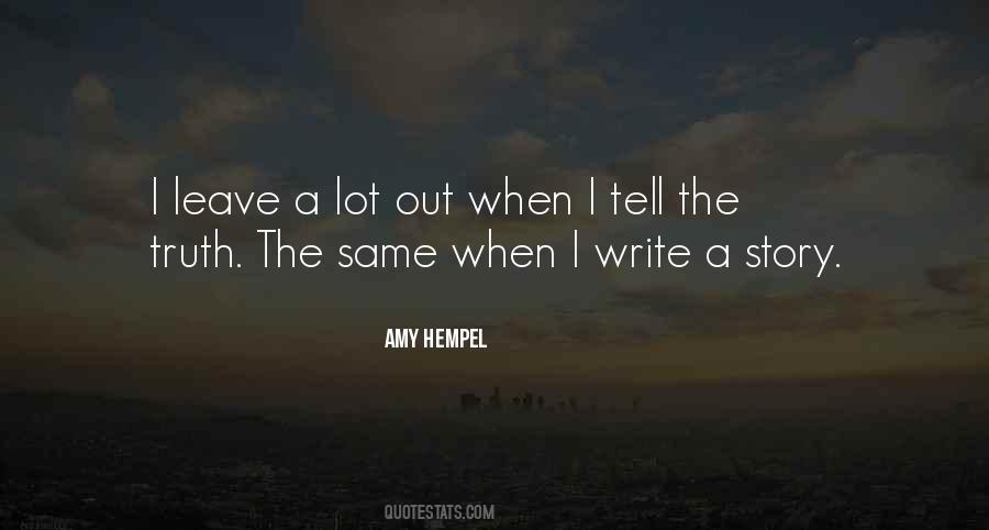 Amy Hempel Quotes #1275119