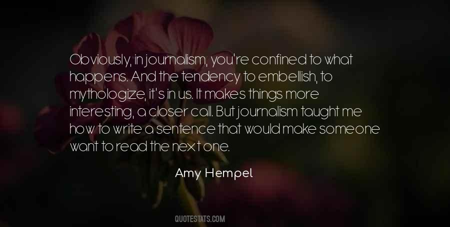 Amy Hempel Quotes #284705