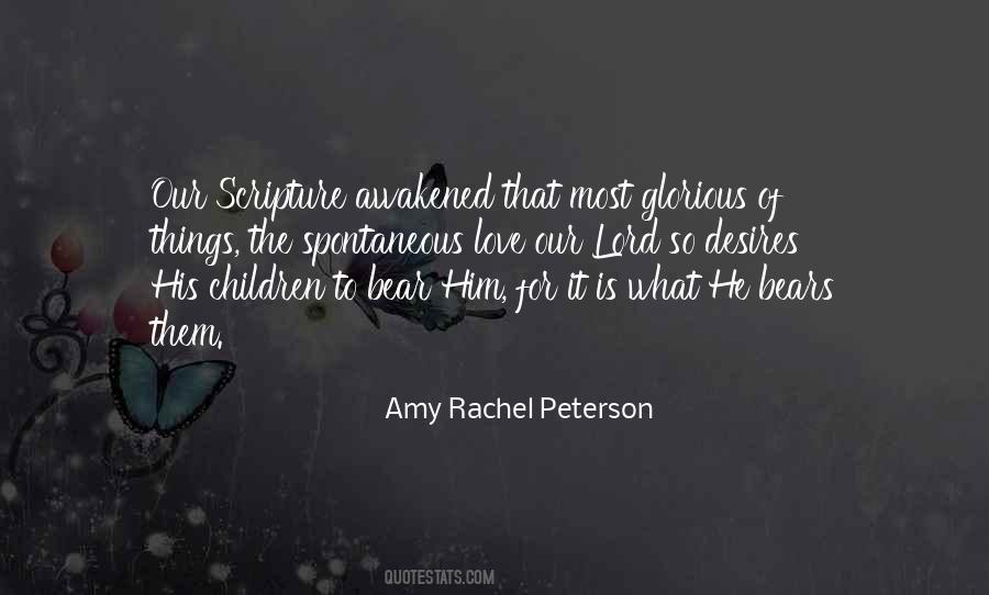 Amy Rachel Peterson Quotes #378733