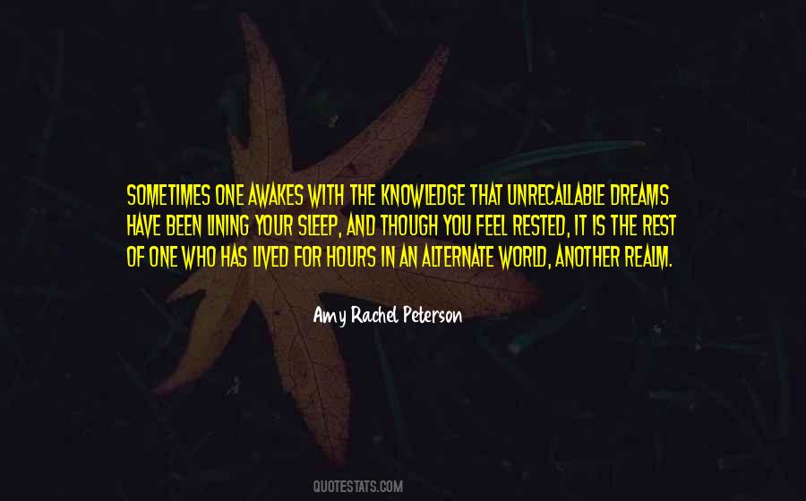Amy Rachel Peterson Quotes #987352