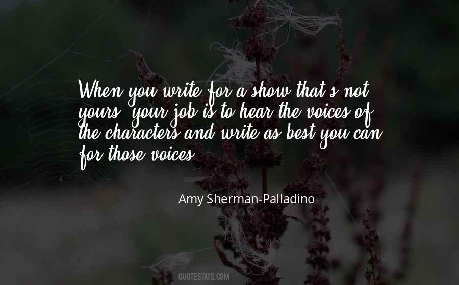 Amy Sherman-Palladino Quotes #949330