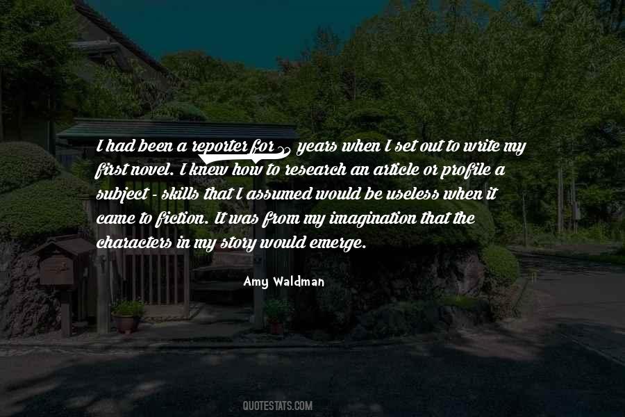 Amy Waldman Quotes #312098