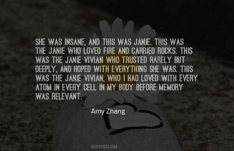 Amy Zhang Quotes #815687