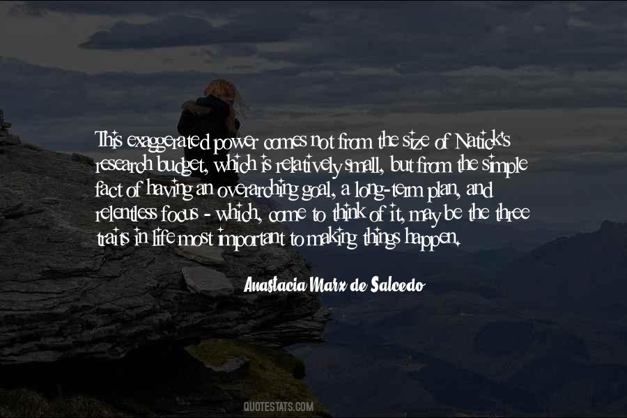 Anastacia Marx De Salcedo Quotes #1851777