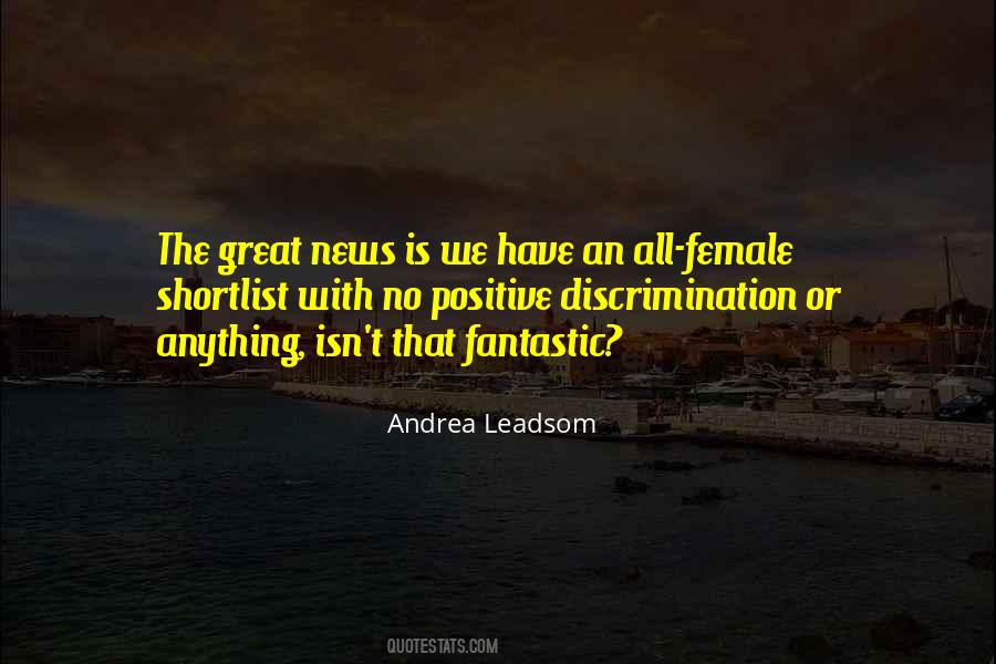 Andrea Leadsom Quotes #1672356