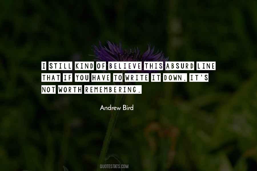 Andrew Bird Quotes #636700