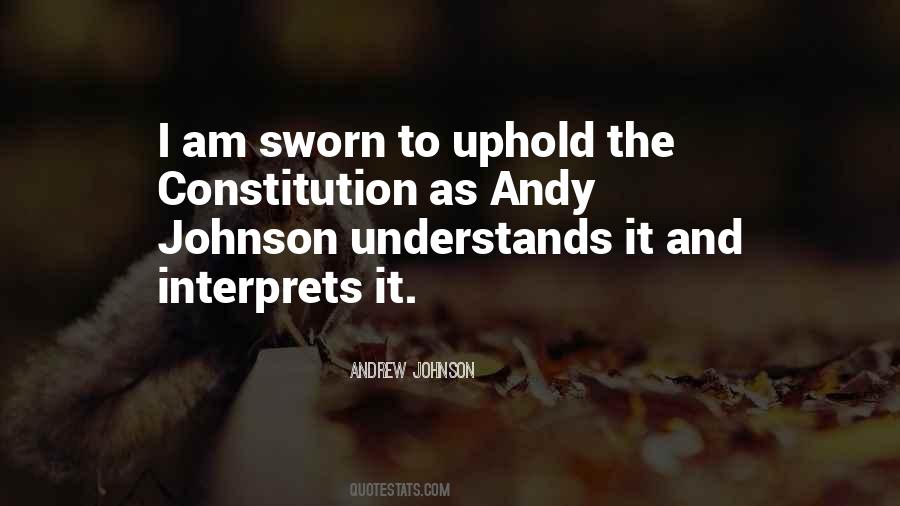 Andrew Johnson Quotes #1053697