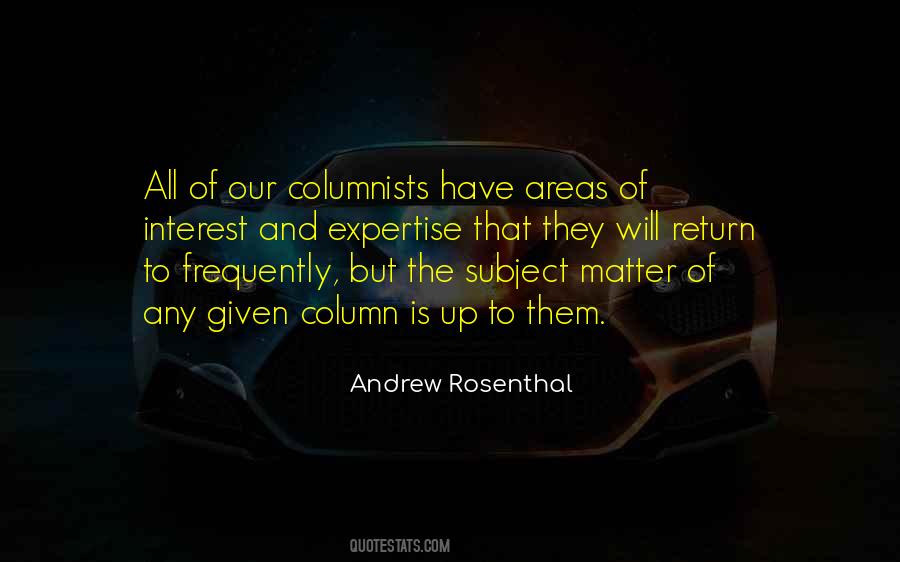Andrew Rosenthal Quotes #1086233