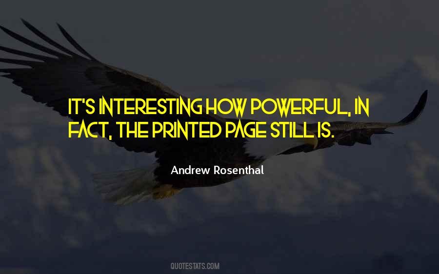 Andrew Rosenthal Quotes #1557639