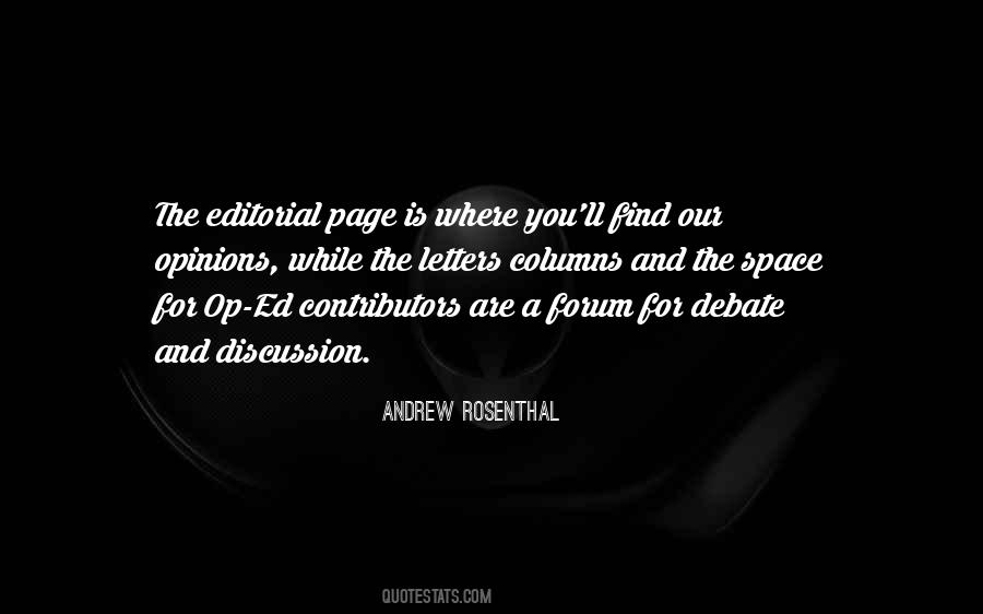 Andrew Rosenthal Quotes #243296