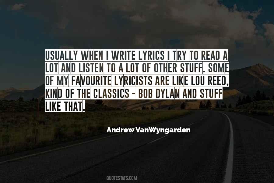 Andrew VanWyngarden Quotes #367799