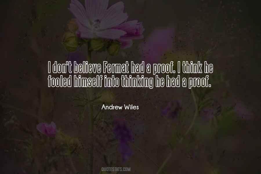 Andrew Wiles Quotes #1388245