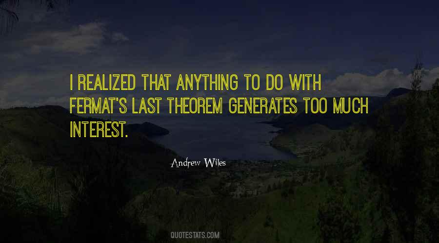 Andrew Wiles Quotes #856236