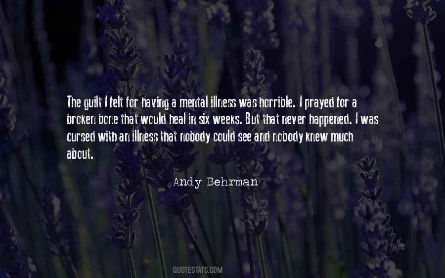 Andy Behrman Quotes #1404577