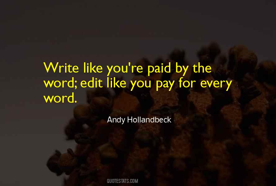 Andy Hollandbeck Quotes #1233951
