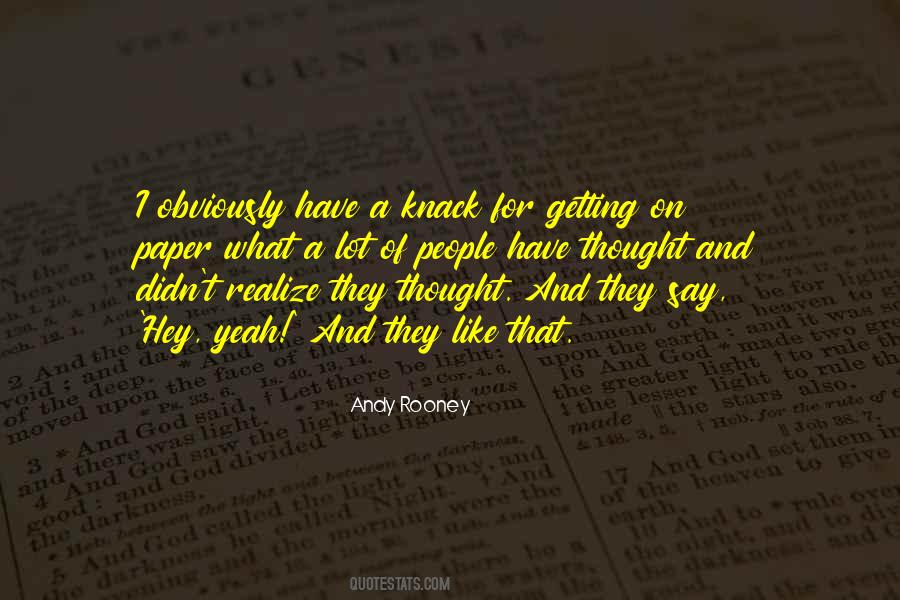 Andy Rooney Quotes #714227