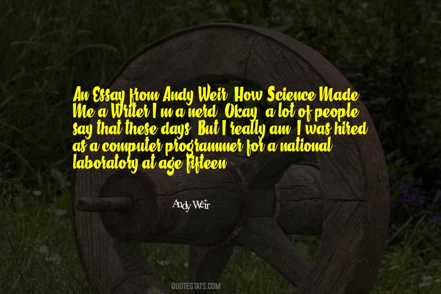 Andy Weir Quotes #838717