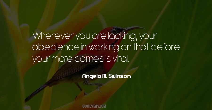 Angelo M. Swinson Quotes #536021 Angelo M. Swinson Quotes #536021