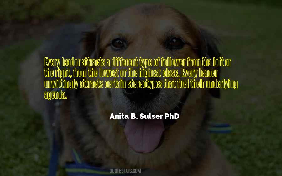 Anita B. Sulser PhD Quotes #306186